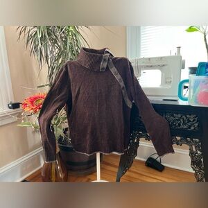 Papagallo Brown Turtleneck Sweater
